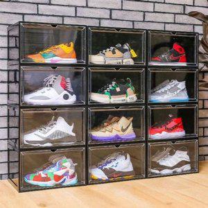 투명 신발 보관함 마그네틱 도어 정리함