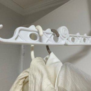 접이식 문걸이 빨래건조대 문걸이행거 미니건조대 건조대 화이트