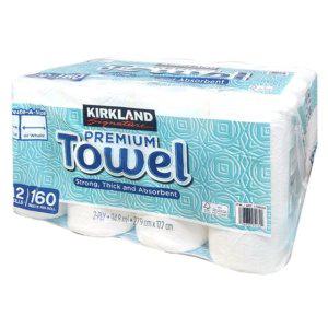 커클랜드 시그니처 2겹 종이 키친타올 160매 (12롤)