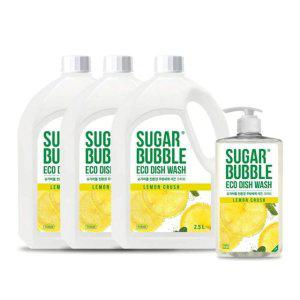 슈가버블 주방세제 940ml + 리필 2.5L x 3통