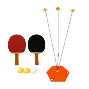 홈트레이닝 셀프 탁구연습세트 1인 2인 탁구연습기