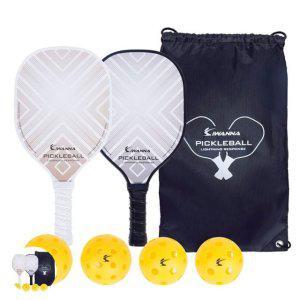 배드민턴채 어린이 입문용 초등학생 스피드민턴 피클볼 우든 라켓 세트 실내외용 공 2개