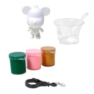 JMds 키즈맘아트 푸어링 아트 페인트 오브제 키링 만들기 조이 세트 20700