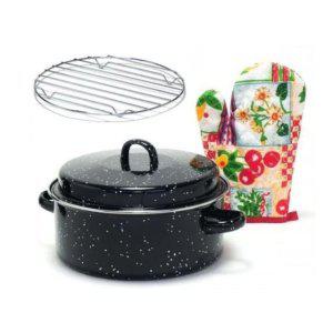 키친아트 직화냄비 군고구마 냄비 장갑포함 24cm