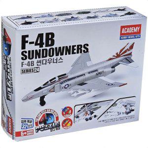아카데미과학 포디퍼즐 F-4B 썬다우너스 프라모델 전투기 밀리터리 조립 장난감 선물