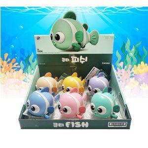 작동완구 물고기 피쉬 6개입 태엽 미니카 자동