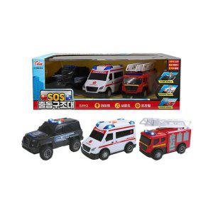 소방차 경찰차 구급차 미니카 세트 응급 30.
