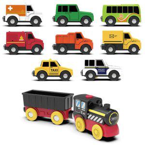 교통놀이 기차와 자동차 10종세트 자동차장난감