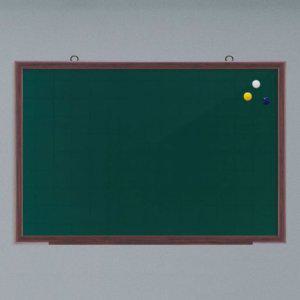 청 자석 분필용 그린보드(월넛) 녹색칠판 120x180cm