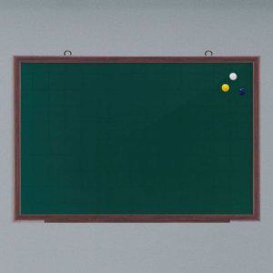 청 자석 분필용 그린보드(월넛) 녹색칠판 120x240cm