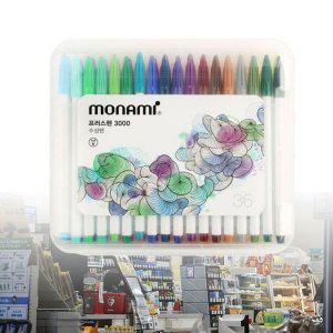 컴퓨터사인펜 수성싸인펜 프러스펜 3000 36색 세트