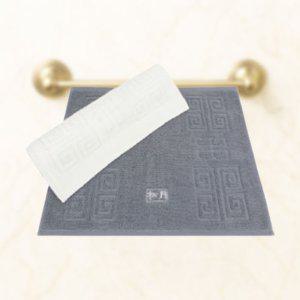 송월 격자 순면타월 발매트 52 40cm 5장 순면 100