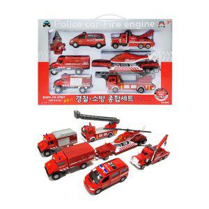 헬기 6p 다이캐스팅 종합세트 미니카 풀백 차