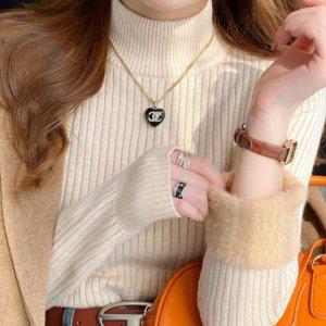 여성목폴라티 2500배송 털옷 08 여성니트티