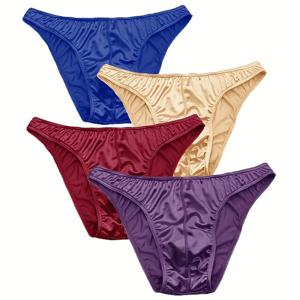 남자 팬티 커플 속옷 남자 대형 바지 게이 편안한 섹시한 속옷 고품질 팬티 새틴 실키 여러 가지 빛깔의