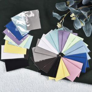 실버 클린 폴리싱 천, 목걸이 반지 쥬얼리 청소 도구, 부드럽고 깨끗한 닦는 천, 10*6.5cm, 8*8cm, 50 개