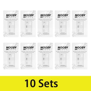 10 세트 SIM 카드 어댑터, 표준 4 in 1 변환기 키트, 스마트폰용 강철 트레이 꺼내기 핀이 있는 나노 마이크로 표준 변환기