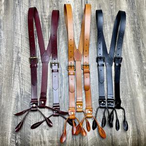 남성용 멜빵 6 버튼 Y 백 교정기 남성용 군용 전술 멜빵 멜빵 남성용 바지 오토바이 바지 교정기