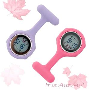 디지털 간호사 시계 실리콘 가을 새로운 Lila 간호사 병원 의사 시계를위한 핫 핑크 선물 dropshipping FOB 포켓 간호