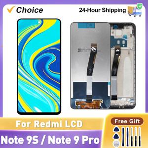 Xiaomi Redmi Note 9S LCD 디스플레이 터치 스크린 디지타이저 어셈블리 Note 9 Pro LCD 화면 교체 부품 선택