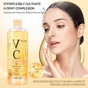 비타민 C 토너 보습 및 상쾌함 건조한 피부 예방 모발 윤기 회복 피부 비자극성 500ml