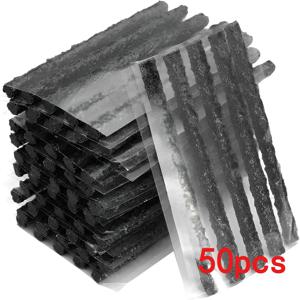 고무 퀵 리커버리 접착 스트립 타이어 도구 자전거용 50개 펑크 수리 키트 자동차 타이어 오토바이 자동차 튜브리스 수리 실란트