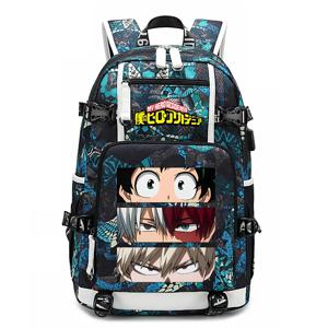 My Hero Academia Anime 학생 Schoolbag 대용량 배낭 청소년 야외 여행 가방 어린이 학교 선물로 돌아 가기