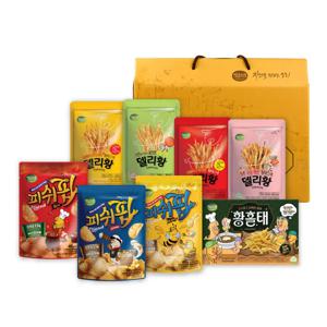 [바다소리] 몸짱맘짱 델리황 황홀태 피쉬팝 단백질 과자 간식 종합선물세트