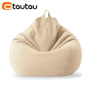 OTAUTAU 채워진 70cm 콩 가방 소파 필러 큰 목화 린넨 게으른 BeanBag 침실 의자 퍼프 릴렉스 라운지 소파 DD002