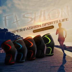 피트니스 러닝 사이클링 무릎 지지대 교정기, 탄성 나일론 스포츠 압축 무릎 패드 슬리브, 농구 배구용, 신제품, 1 개