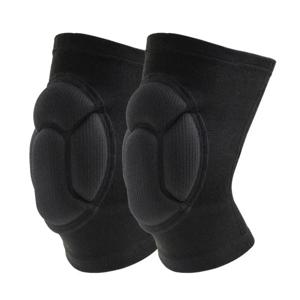 1PC 두꺼운 보호 스포츠 Kneepad 남자 탄성 무릎 패드 지원 피트니스 장비 농구 중괄호 보호대 남성 미끄럼 방지 패드