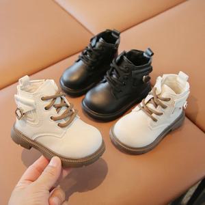 어린이 신발 따뜻한 코튼 봉제 유아 신발, 미끄럼 방지 가죽 신발, 신생아 여아 샌들 신발, Botas Para Bebe