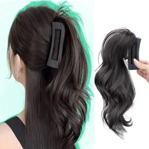 H & STAR 12 인치 합성 가발 브레이드 스위트 쿨 하이 매운 소녀 말꼬리 하프 Zha 폭포 말꼬리 걸쇠 가발