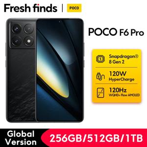 POCO F6 프로 5G 글로벌 버전 스마트폰, 스냅드래곤®플로우 아몰레드 도트 디스플레이, 120W 충전 NFC, 8 세대 2 6.67 인치, 120Hz