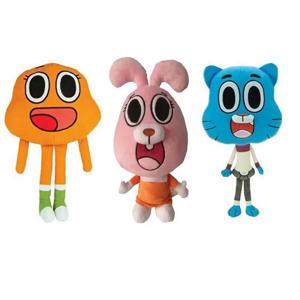25cm 미니코 만화 놀라운 세계 Gumball 다윈 Anais 플러시 장난감 귀여운 고양이 토끼 인형 장난감 생일 선물 선물