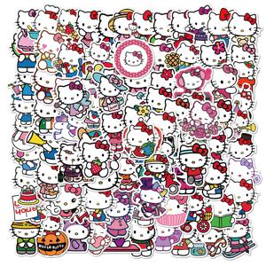 50PCS Sanrio 시리즈 헬로 키티 Kuromi 스티커 귀여운 다목적 스티커 방수 장식 냉장고 컴퓨터 스티커