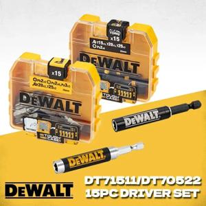 DEWALT 16 세트 키트 스크루 드라이버 드릴 비트 및 25mm 전동 공구 액세서리가있는 텔레스코픽 자석 홀더 인서트 DT71511 DT70522