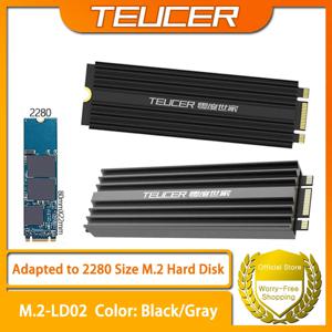 TEUCER M2-LD02 M.2 냉각 방열판 SSD 방열 키트 NVME 2280 하드 디스크 데스크탑 컴퓨터용