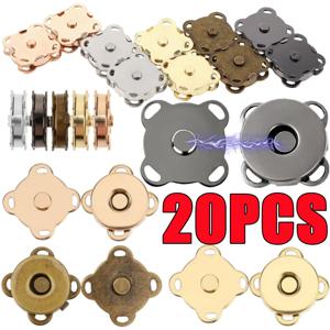 20-2PCS 금속 스냅 자석 단추 마그네틱 패스너 걸쇠 클로저 버클 의류 가방 DIY 공예 봉제 액세서리 14mm 18mm