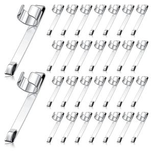 금속 펜슬 클립, 슬라이드 온 펜슬 포켓 클립, 스냅 인, 연필꽂이 클립, 금속 걸이식 휴대용 펜슬 클립, 60 개