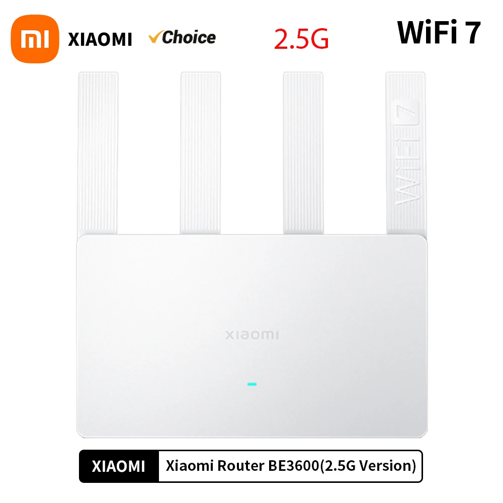 샤오미 라우터 BE3600 와이파이 7 듀얼 밴드 퀄컴 쿼드 코어 게임 가속, 3570Mbps 듀얼 WAN LAN 메쉬 네트워크 리피터 VPN