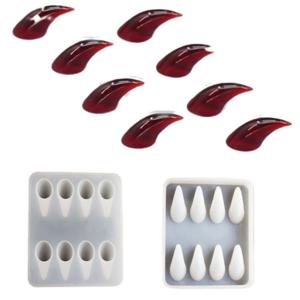 악마 뿔 및 야수 발톱용 실용적인 실리콘 몰드 액세서리, 고온 저항 및 쉬운 릴리스, 3D