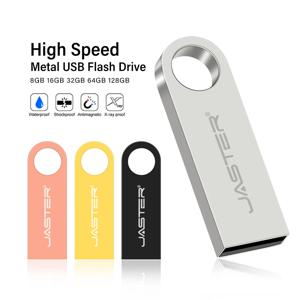 금속 USB 플래시 드라이브 Pendrive 8GB 16GB 32GB 64GB 고속 메모리 스틱 U 디스크 128GB 방수 열쇠 고리 선물 금속 스틱 키