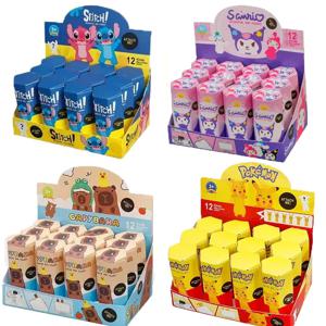 12pcs 뜨거운 판매 디즈니 스티치 Labubu Sanrio 블라인드 박스 천사 서프라이즈 박스 만화 피규어 인형 전화 장식 장난감 크리스마스 선물