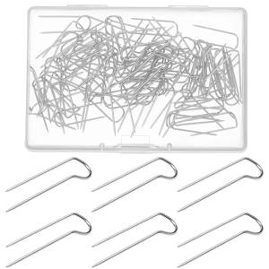 바느질 U-핀 바늘 공예 블로킹 핀 퀼팅 핀, 다목적 핀 포크 핀, 바느질 DIY 공예 쥬얼리 제작, 100 개
