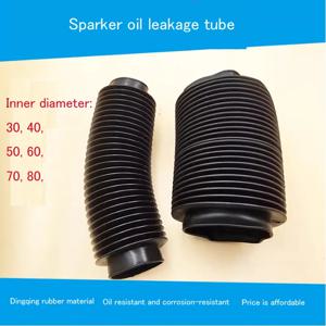 1x 고무 골판지 슬리브 유연한 성형 벨로우즈 고무 니트릴 내유성 먼지 커버 튜브 및 호스 NEW