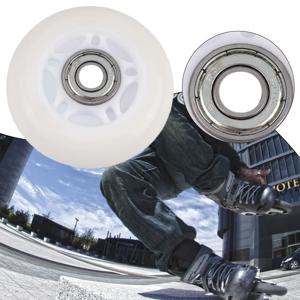 64/70/72mm 야외 인라인 하키 스케이트 휠 고탄성 베어링 글리터 휠 ForSkates 롤러 스케이트 수하물 교체