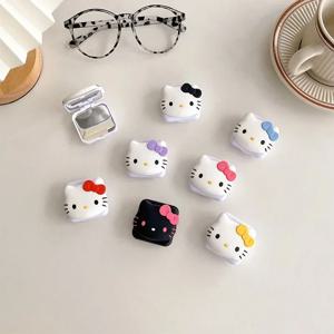 Sanrio 헬로 키티 컬러 플립 미러 휴대 전화 홀더 TV 쇼 시청을위한 확장 가능한 데스크탑 스탠드 휴대용 스탠드