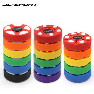 아이스 하키 스트리트 하키 퍽 녹색 비스킷 아이스 하키 퍽 플라스틱 훈련 퍽 재사용 가능한 얼음 훈련 연습