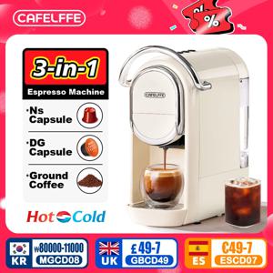 Cafelffe 다중 캡슐 커피 머신 에스프레소 메이커 Dolce Gusto Nespresso 파우더 카페테리아 연인, 아빠, 뜨겁고 차가운 3in1 선물